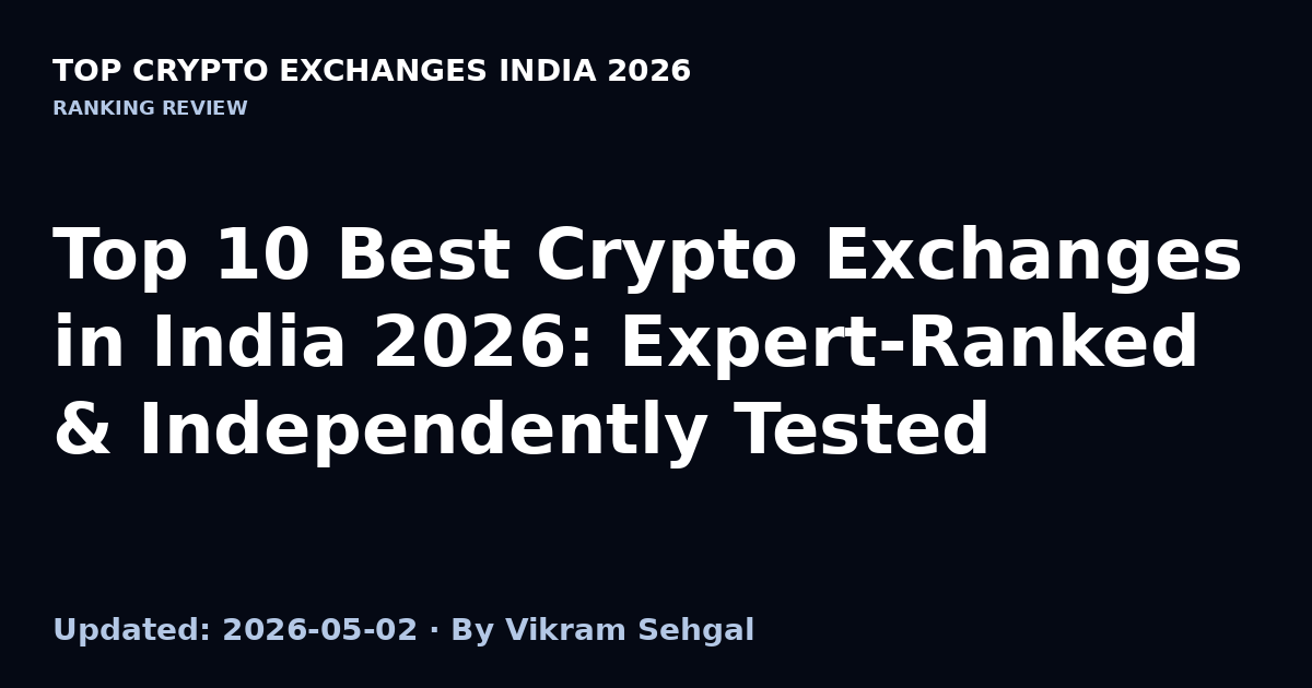 Top 10 Best Crypto Exchanges in India 2026